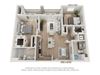 Main Street Village Irvine, CA Inyo Floor Plan 1103 SF
